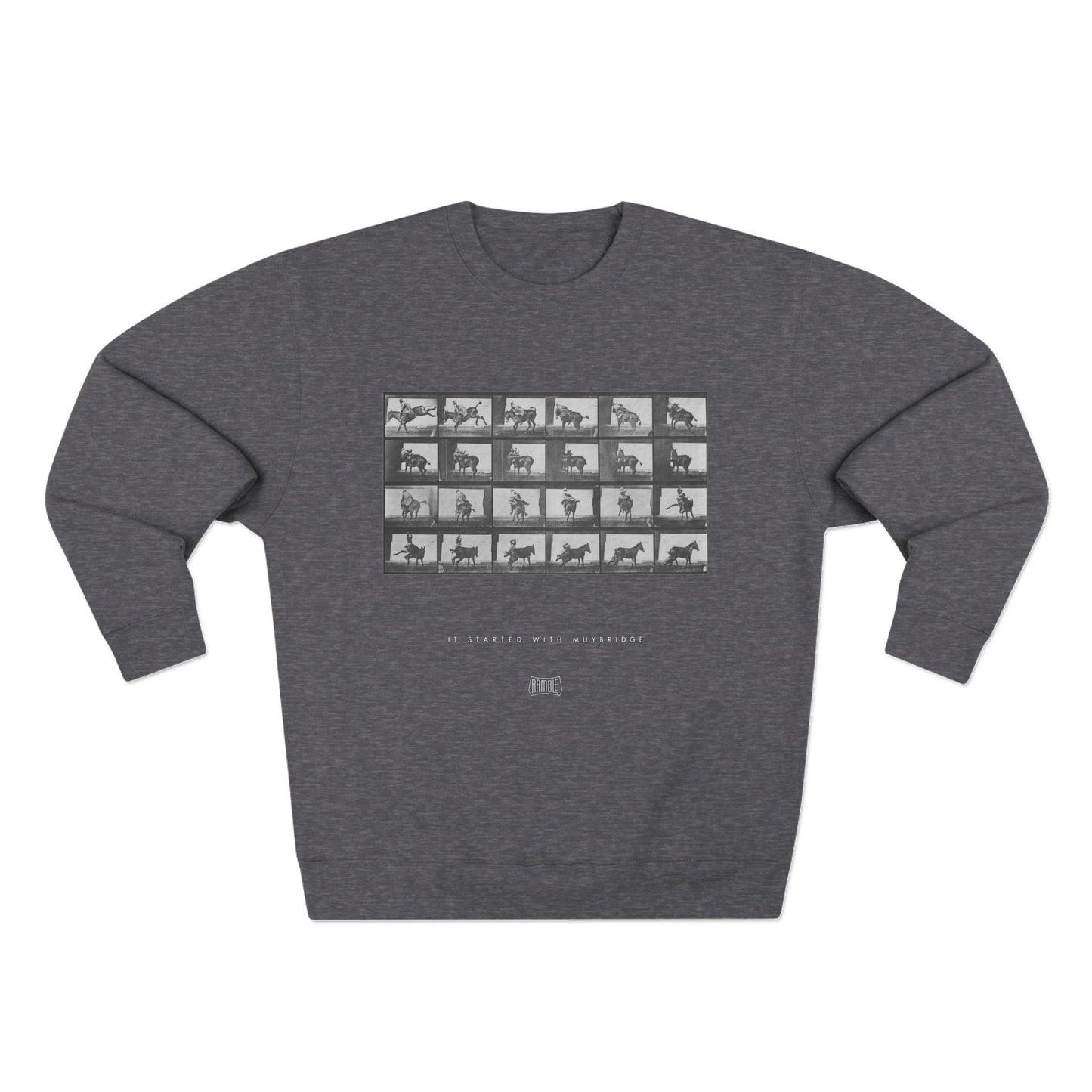 Started With Muybridge Crew Sweatshirt - Dark