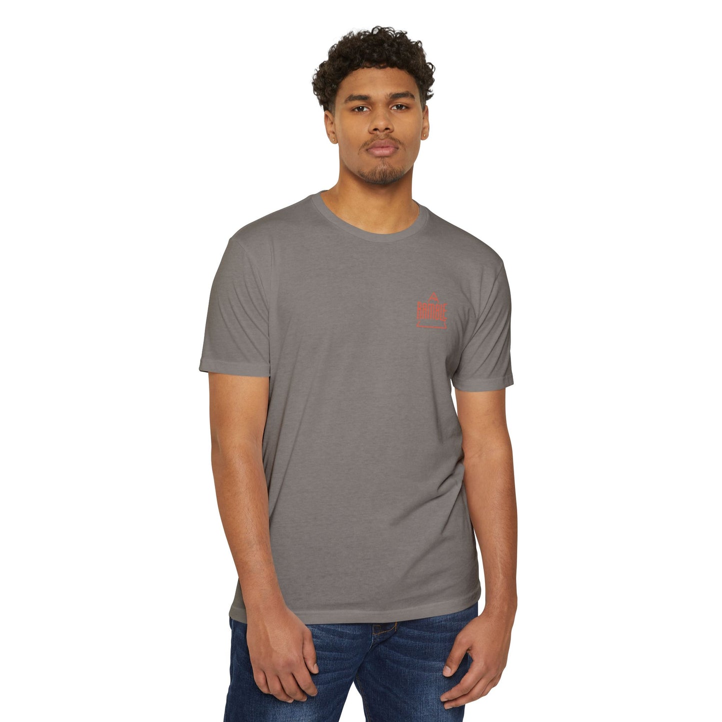 Simple Mountain Lockup Poly/Cotton T-Shirt