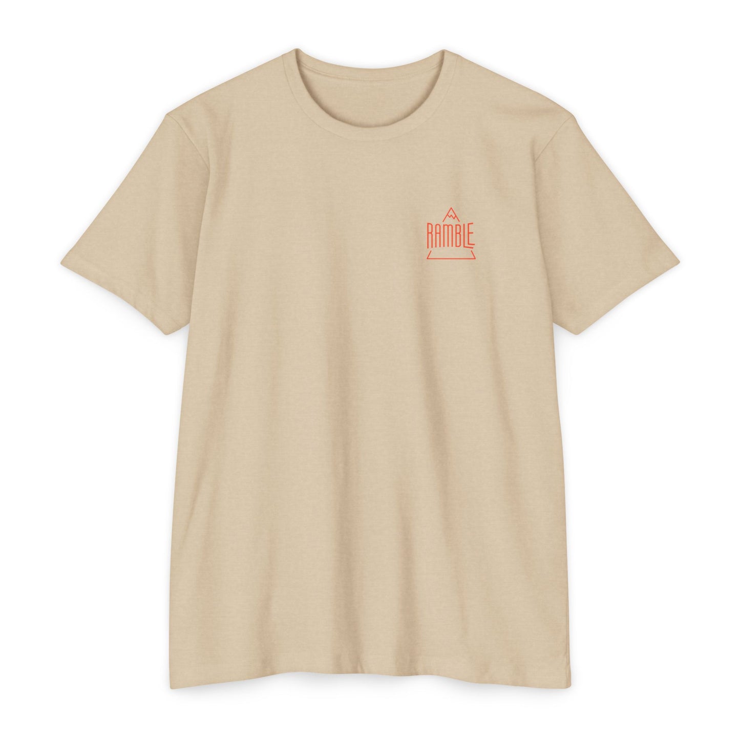 Simple Mountain Lockup Poly/Cotton T-Shirt