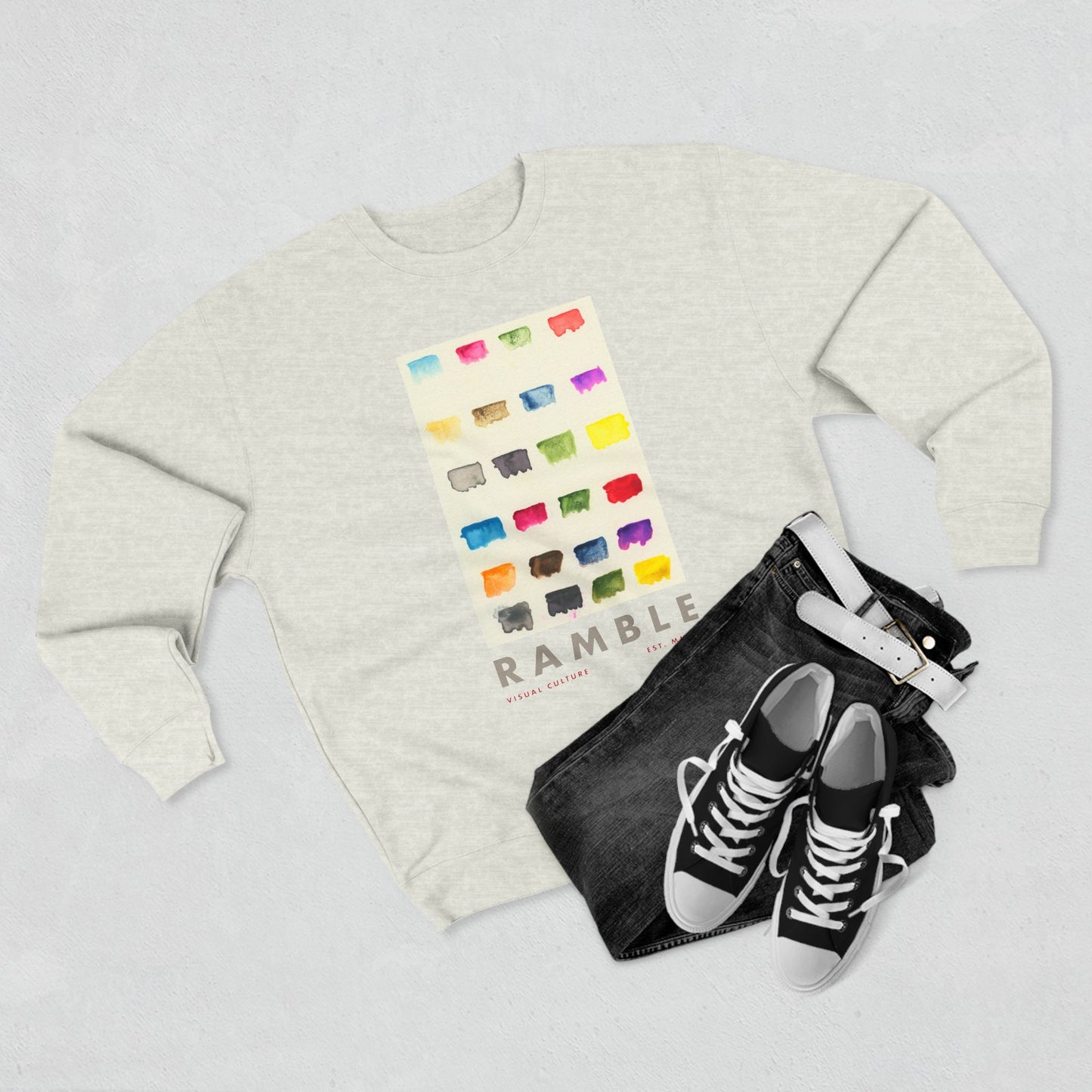 Color Chart Crew Neck Sweatshirt