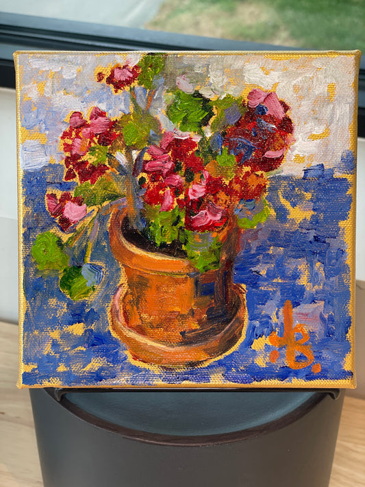 Mini Oil Study 1 Flowers