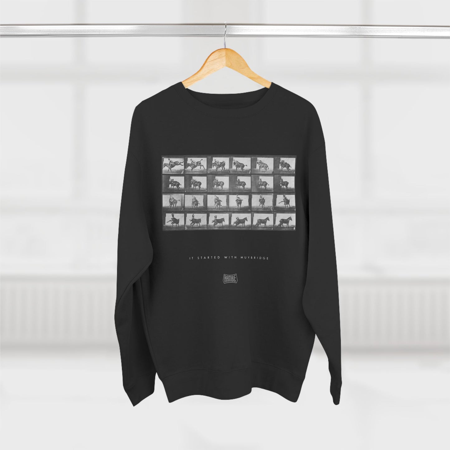 Started With Muybridge Crew Sweatshirt - Dark