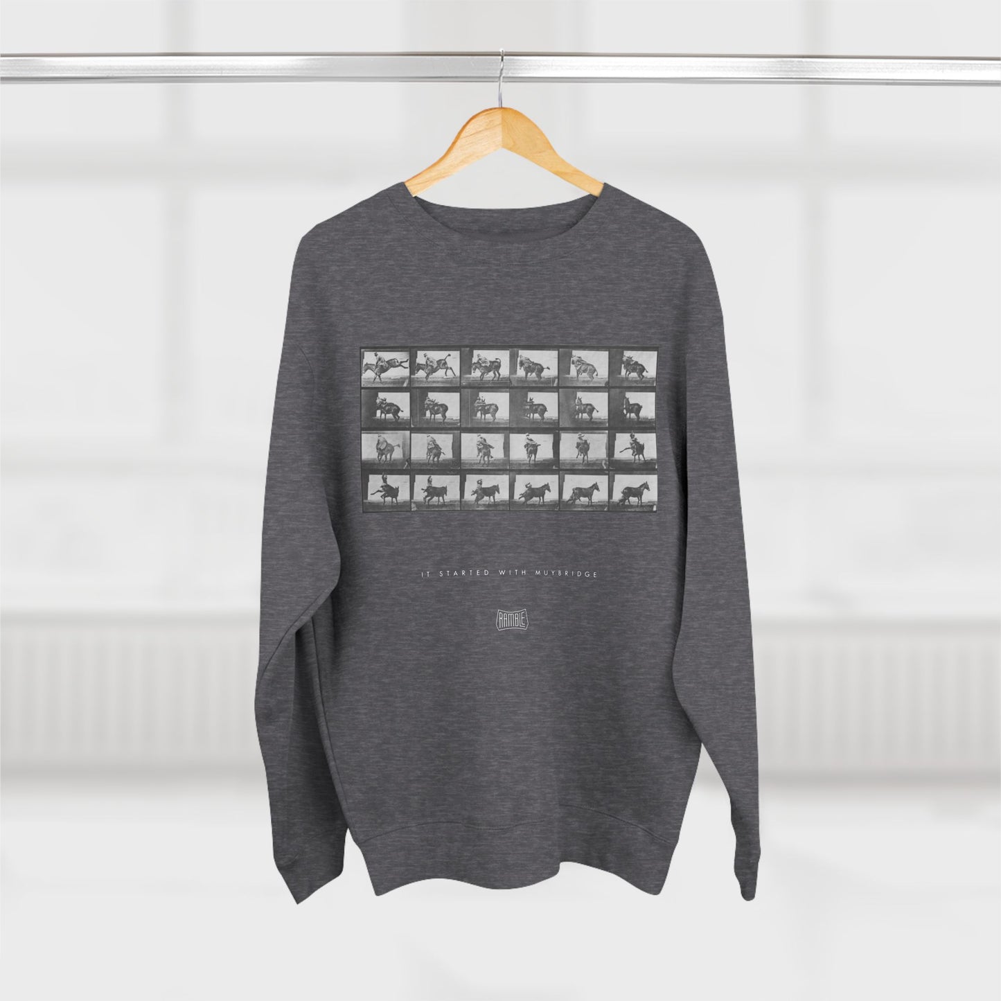 Started With Muybridge Crew Sweatshirt - Dark