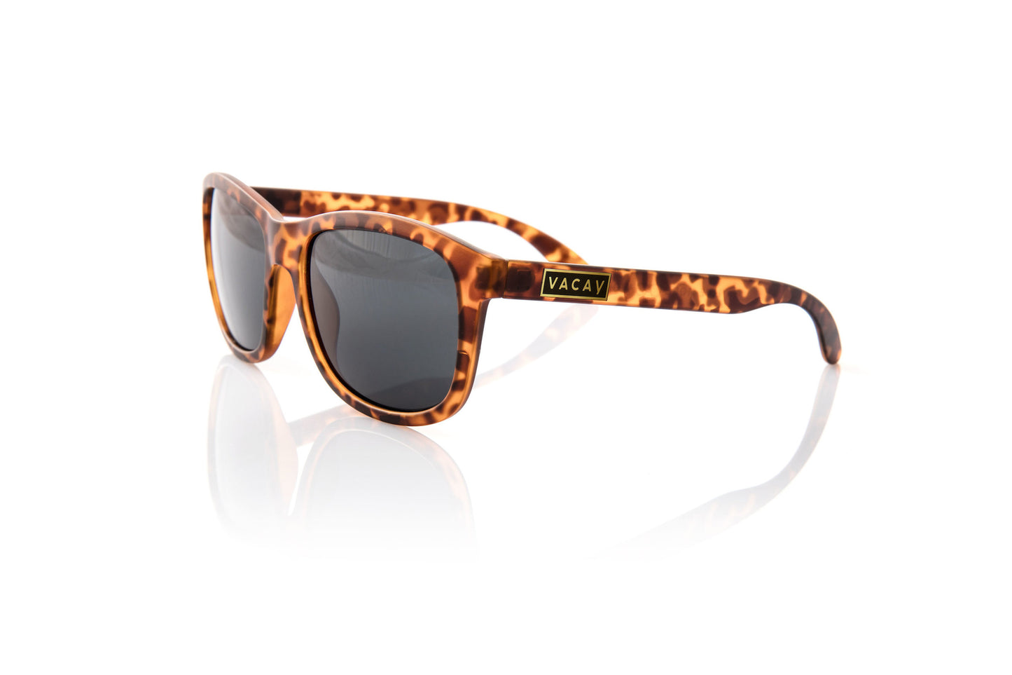 RAMBLE//VACAY SUNNIES : Polarized Brown Tortoise with Gold Inlay Logo