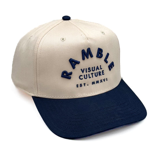 Visual Culture Lockup Hat - natural/navy