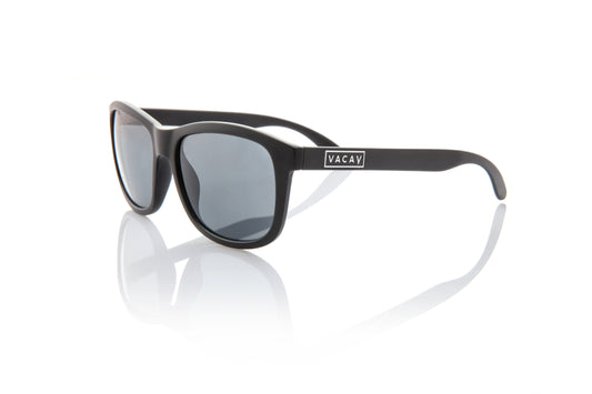 RAMBLE//VACAY SUNNIES : Polarized Black with Silver Inlay Logo